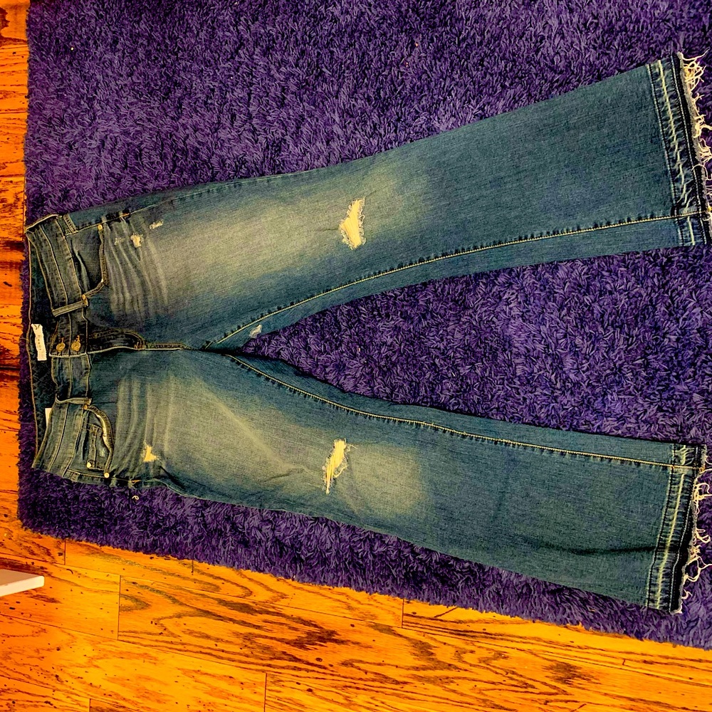 Torrid Stretch Distressed Flare Jeans Size 18!